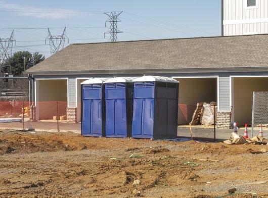 the number of construction portable toilets required depends on the number of staff members and the period of the project